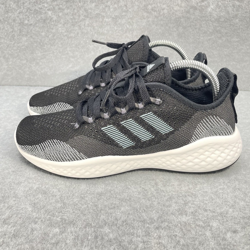 Adidas cloudfoam women's Size 7.5 Black And White Running Sneakers athletic
